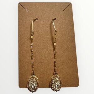 Elegant Gold Dangle Earrings